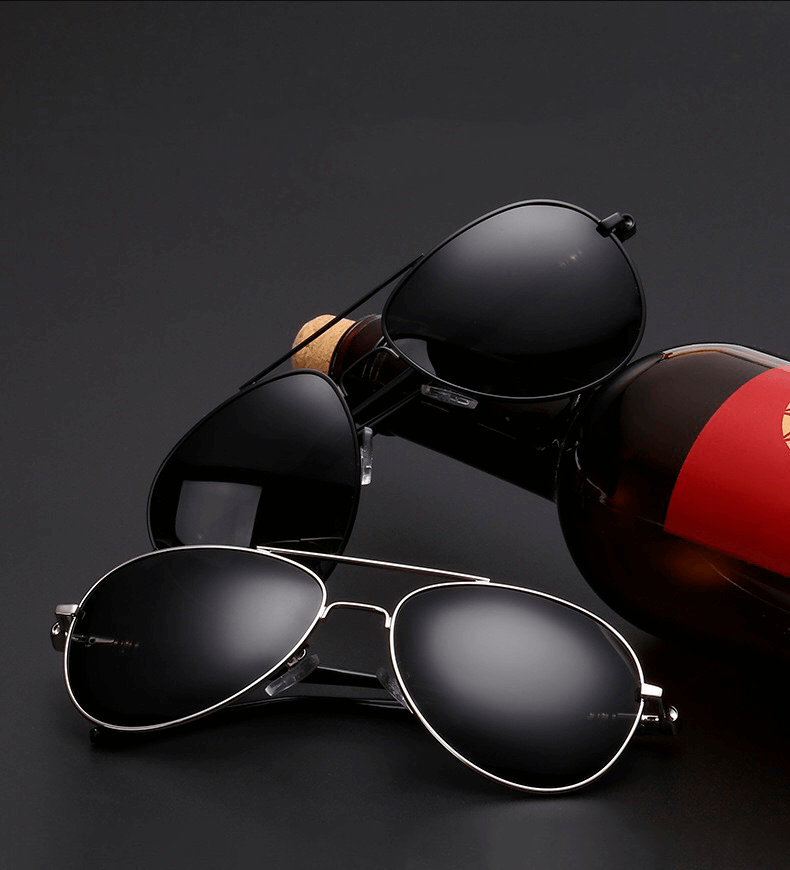 Óculos de Sol Masculino Polarizado King Aviator - Proteção UVA400 & UVB400