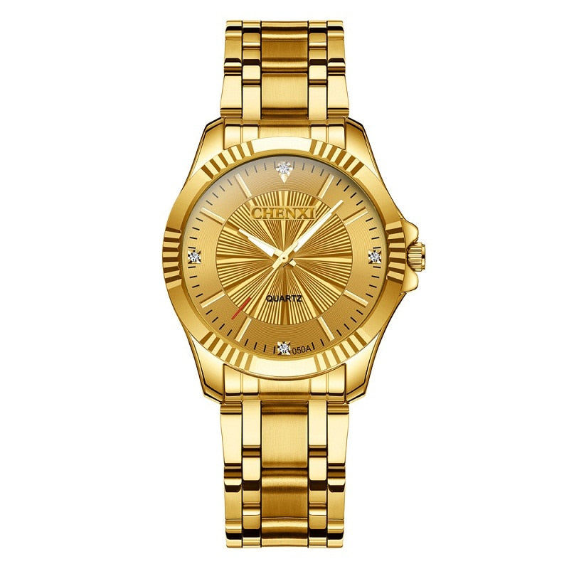 Relógio Feminino Luxuoso de Ouro