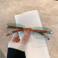 Óculos Feminino Armação Madeira de Luxo - Proteção UV400