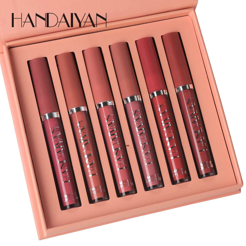 [PAGUE 3, LEVE 6] Kit Batom Sexy Lips Handaiyan + Caixa Exclusiva Edição Limitada - FRETE GRATUITO + ENVIO IMEDIATO